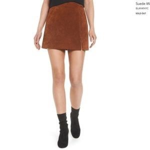 NWT Blank NYC Suede Mini Skirt Size 27